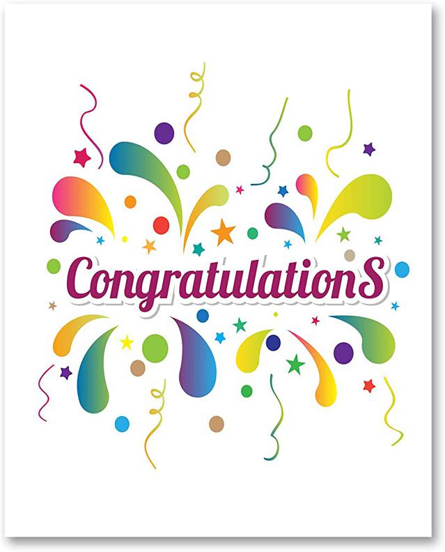 Congratulations flyer